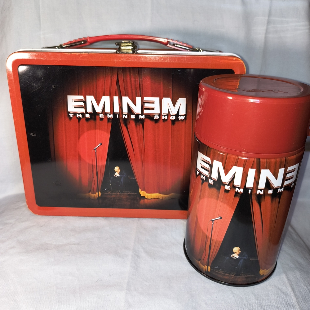 Eminem Red Lunchbox and Thermos Set